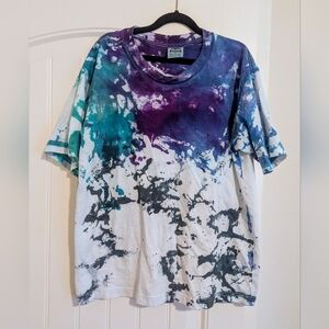 Tie-Dye T-Shirt in Purple and Teal